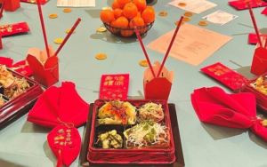 Added Touch Catering ran with a colorful Asian theme.